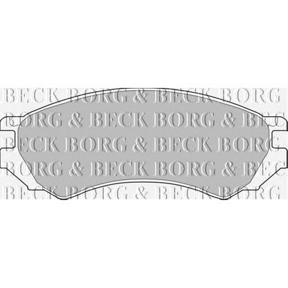 Фото Комплект тормозных колодок, дисковый тормоз BORG & BECK BBP1272