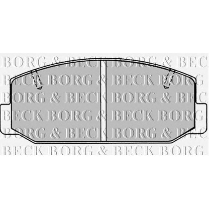 Photo Brake Pad Set, disc brake BORG & BECK BBP1276