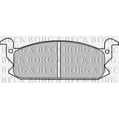 Zdjęcie Zestaw klocków hamulcowych, hamulce tarczowe BORG & BECK BBP1293