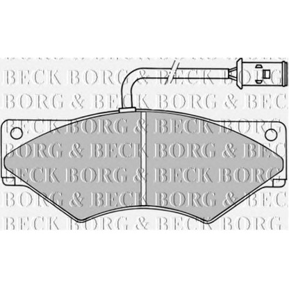 Photo Kit de plaquettes de frein, frein à disque BORG & BECK BBP1357