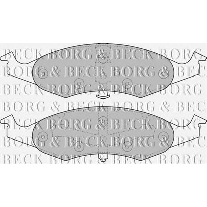 Photo Brake Pad Set, disc brake BORG & BECK BBP1368