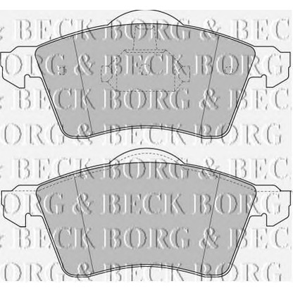 Photo Brake Pad Set, disc brake BORG & BECK BBP1384