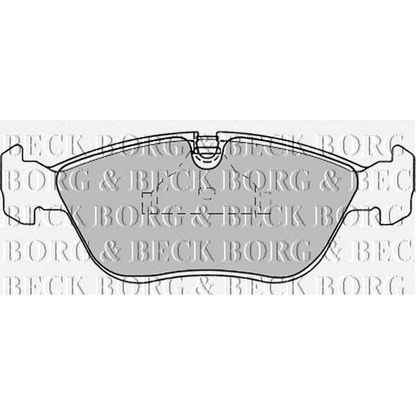 Фото Комплект тормозных колодок, дисковый тормоз BORG & BECK BBP1390
