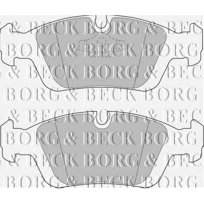 Фото Комплект тормозных колодок, дисковый тормоз BORG & BECK BBP1399