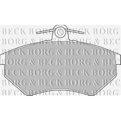 Фото Комплект тормозных колодок, дисковый тормоз BORG & BECK BBP1406