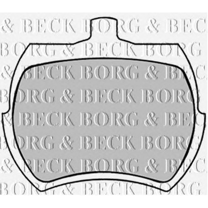 Photo Brake Pad Set, disc brake BORG & BECK BBP1409