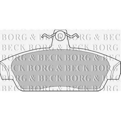 Photo Brake Pad Set, disc brake BORG & BECK BBP1411