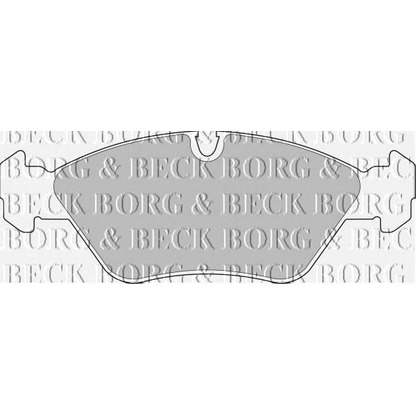 Zdjęcie Zestaw klocków hamulcowych, hamulce tarczowe BORG & BECK BBP1412