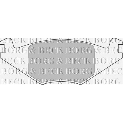 Zdjęcie Zestaw klocków hamulcowych, hamulce tarczowe BORG & BECK BBP1415