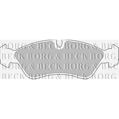 Photo Brake Pad Set, disc brake BORG & BECK BBP1423