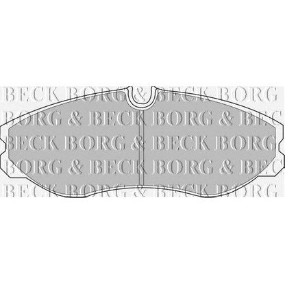 Фото Комплект тормозных колодок, дисковый тормоз BORG & BECK BBP1436