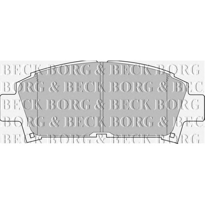 Photo Brake Pad Set, disc brake BORG & BECK BBP1440