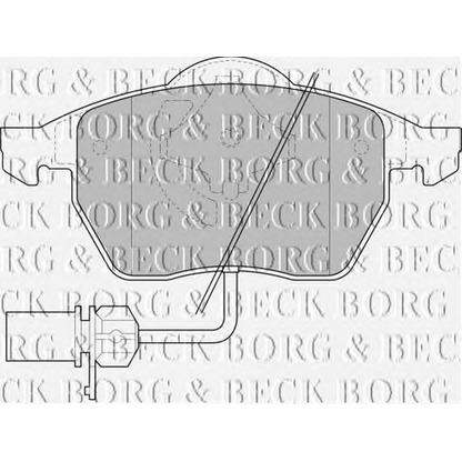 Photo Brake Pad Set, disc brake BORG & BECK BBP1447