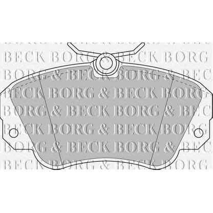 Photo Brake Pad Set, disc brake BORG & BECK BBP1448