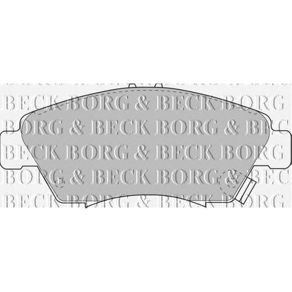 Zdjęcie Zestaw klocków hamulcowych, hamulce tarczowe BORG & BECK BBP1457