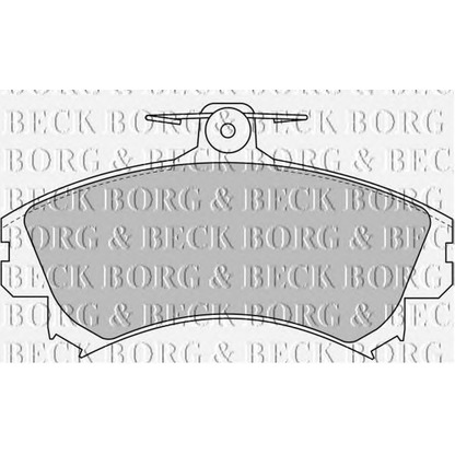 Фото Комплект тормозных колодок, дисковый тормоз BORG & BECK BBP1458