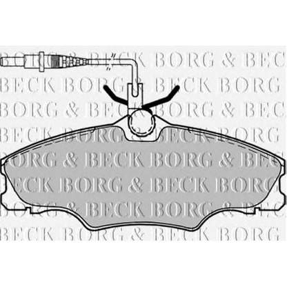 Photo Brake Pad Set, disc brake BORG & BECK BBP1459