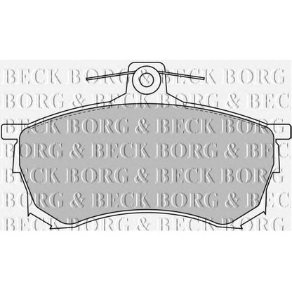 Фото Комплект тормозных колодок, дисковый тормоз BORG & BECK BBP1463