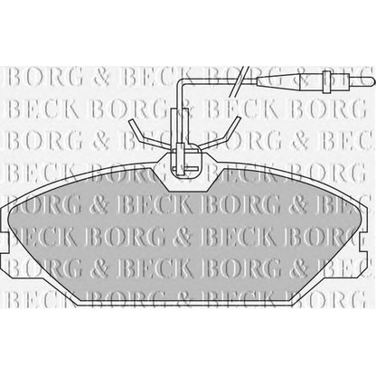 Photo Brake Pad Set, disc brake BORG & BECK BBP1466