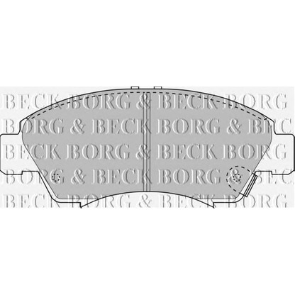 Zdjęcie Zestaw klocków hamulcowych, hamulce tarczowe BORG & BECK BBP1467