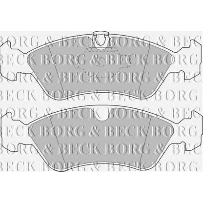 Photo Brake Pad Set, disc brake BORG & BECK BBP1474