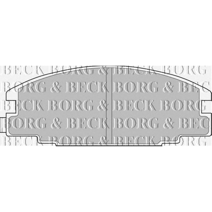 Zdjęcie Zestaw klocków hamulcowych, hamulce tarczowe BORG & BECK BBP1476