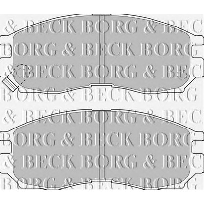 Photo Kit de plaquettes de frein, frein à disque BORG & BECK BBP1484