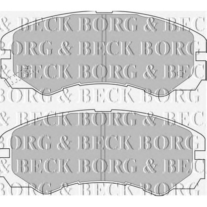 Photo Brake Pad Set, disc brake BORG & BECK BBP1485