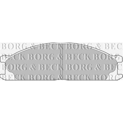 Photo Brake Pad Set, disc brake BORG & BECK BBP1486