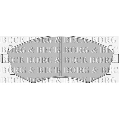 Zdjęcie Zestaw klocków hamulcowych, hamulce tarczowe BORG & BECK BBP1494