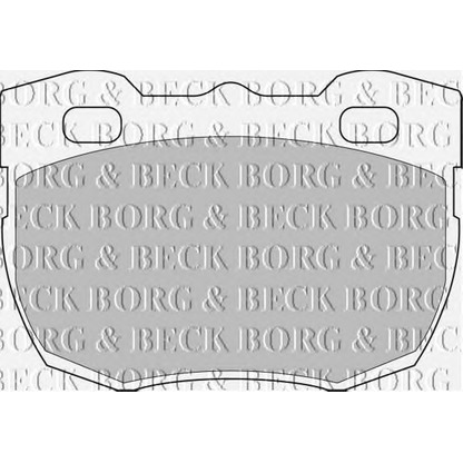 Фото Комплект тормозных колодок, дисковый тормоз BORG & BECK BBP1496