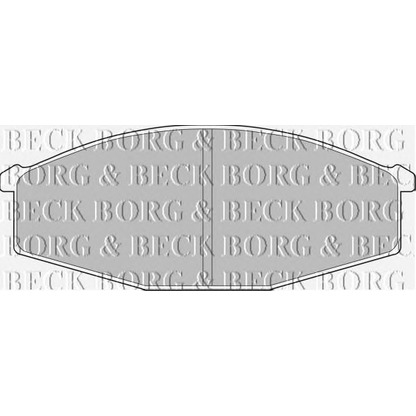 Foto Bremsbelagsatz, Scheibenbremse BORG & BECK BBP1497