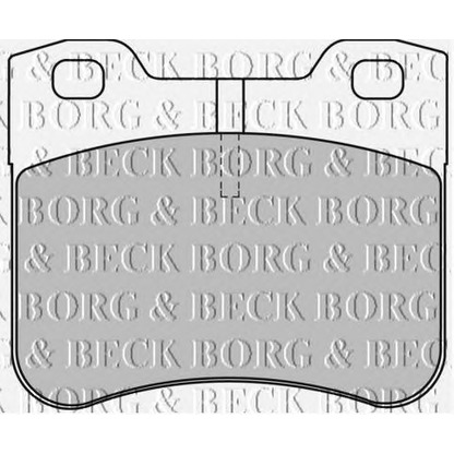 Фото Комплект тормозных колодок, дисковый тормоз BORG & BECK BBP1530