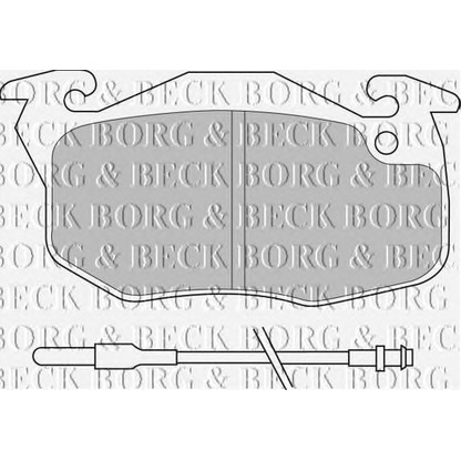 Photo Brake Pad Set, disc brake BORG & BECK BBP1532