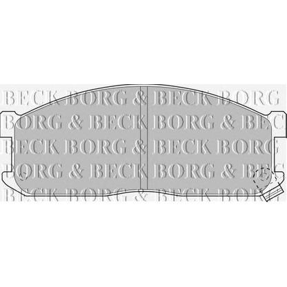 Фото Комплект тормозных колодок, дисковый тормоз BORG & BECK BBP1536