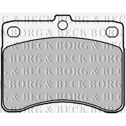 Photo Brake Pad Set, disc brake BORG & BECK BBP1547