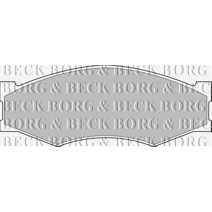 Фото Комплект тормозных колодок, дисковый тормоз BORG & BECK BBP1551