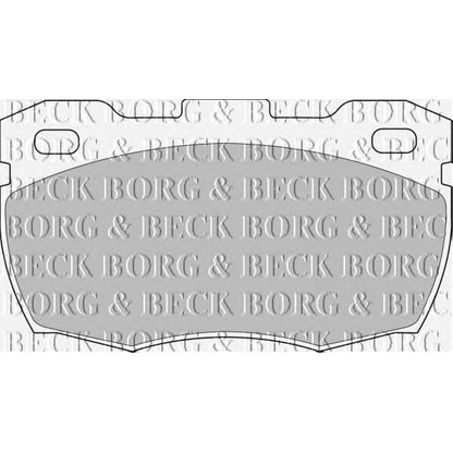 Photo Brake Pad Set, disc brake BORG & BECK BBP1571