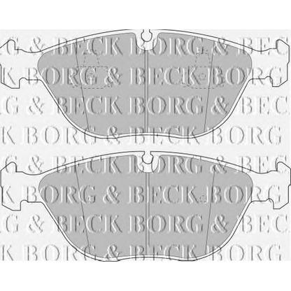 Photo Brake Pad Set, disc brake BORG & BECK BBP1578