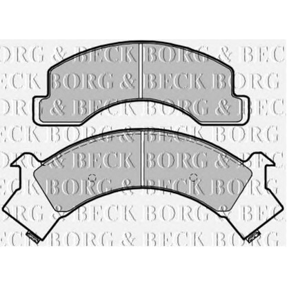 Photo Brake Pad Set, disc brake BORG & BECK BBP1580