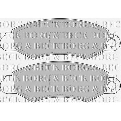 Фото Комплект тормозных колодок, дисковый тормоз BORG & BECK BBP1606
