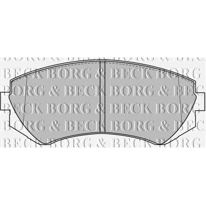 Photo Brake Pad Set, disc brake BORG & BECK BBP1611