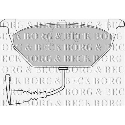 Photo Brake Pad Set, disc brake BORG & BECK BBP1617