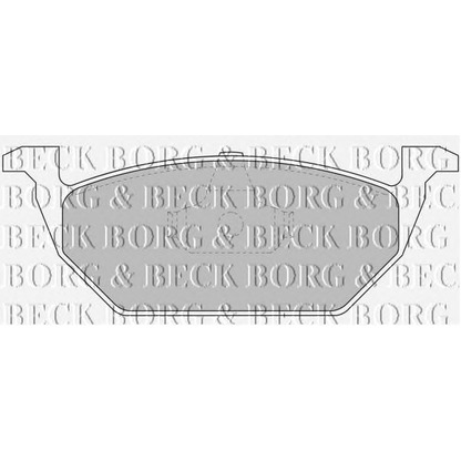 Photo Brake Pad Set, disc brake BORG & BECK BBP1618