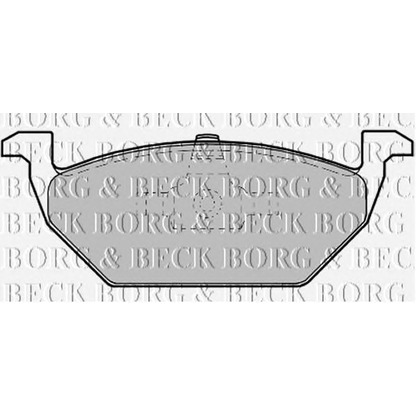 Photo Brake Pad Set, disc brake BORG & BECK BBP1619