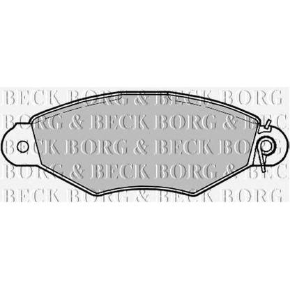 Фото Комплект тормозных колодок, дисковый тормоз BORG & BECK BBP1622