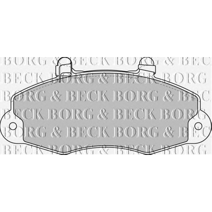 Zdjęcie Zestaw klocków hamulcowych, hamulce tarczowe BORG & BECK BBP1624