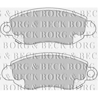 Photo Brake Pad Set, disc brake BORG & BECK BBP1626