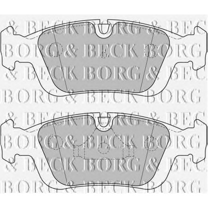 Photo Brake Pad Set, disc brake BORG & BECK BBP1627