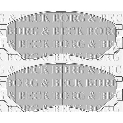 Photo Brake Pad Set, disc brake BORG & BECK BBP1637